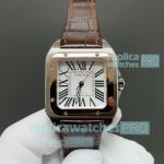 HY Factory Swiss Clone Cartier Santos 100th Anniversary Rose Gold Two-Tone Couple Watch 